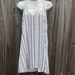RVCA summer printed mini dress / beach coverup size small